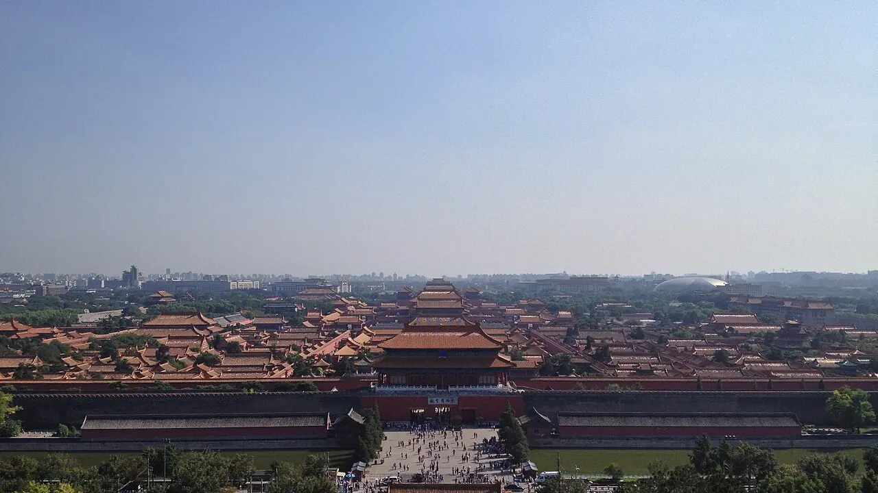 The Forbidden City viewed from Jingshan Park