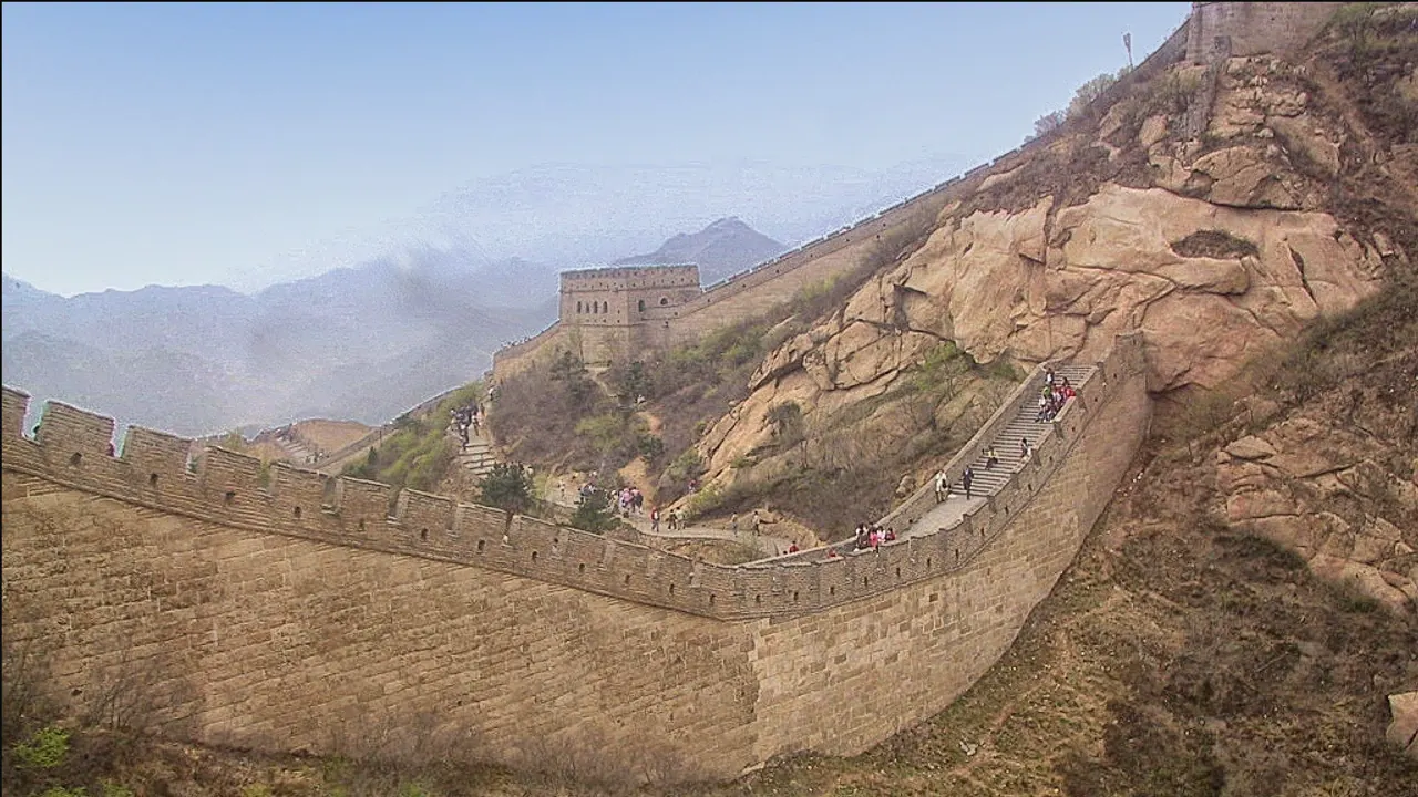 The Mutianyu section of the Great Wall near Beijing