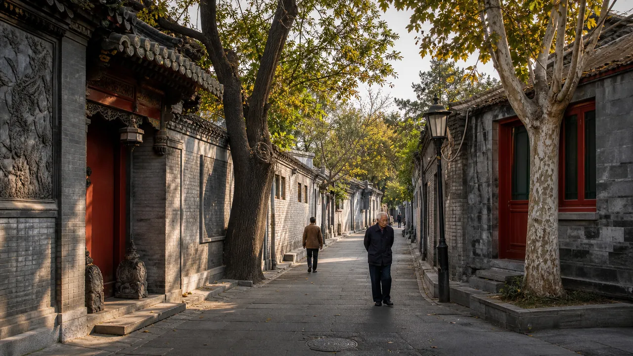 A representative historic Beijing hutong scene